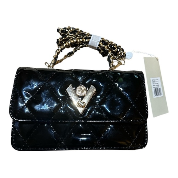 Valentino Orlandi Black Quilted Patent Leather Bag – NWT - Picture 7 of 11